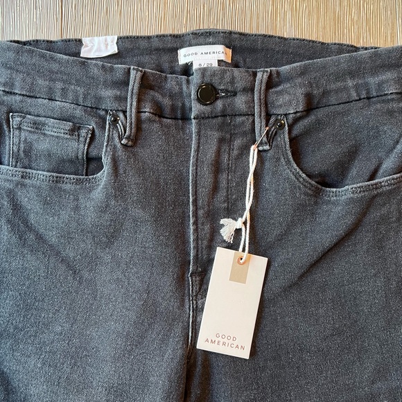Good American Good Legs Black Skinny Jeans Size 8/29 - Picture 2 of 4